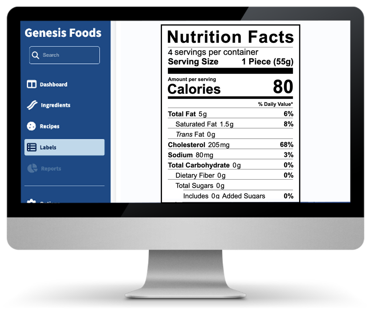 Trustwell Genesis Foods Product Development & Labeling Software
